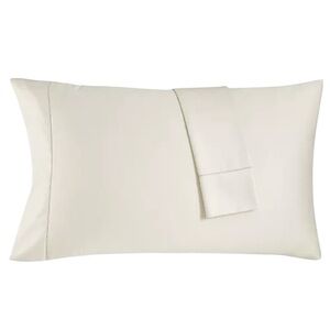 Charter Club Solid 550 TC 100% Cotton Pillowcase Standard Pair Parchment